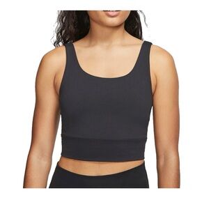 Nike Yoga Luxe Infinalon Crop Top Black size M
